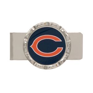 Aminco NFL Chicago Bears Diamond Cut Logo Metal Money Clip